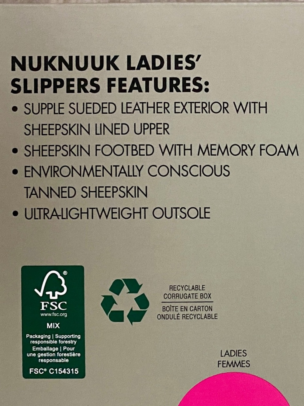 Ladies Nuknuuk Slippers Size 11 Suede Sheepskin NEW with Tags & Box - Picture 12 of 14